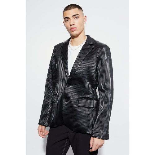 Chaqueta De Traje Ajustada Plisada - boohoo - Modalova