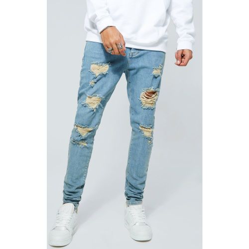 Vaqueros Tall Pitillo Elásticos Rotos - boohoo - Modalova