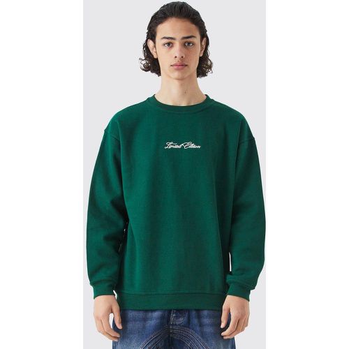 Sudadera Oversize Limited, Verde - boohoo - Modalova