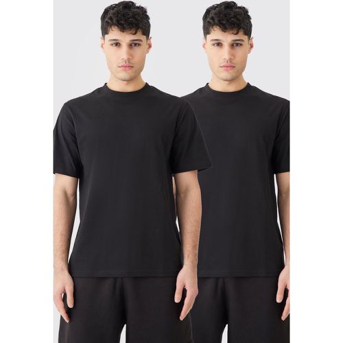 T-shirt Basic - set di 2 paia, Nero - boohoo - Modalova