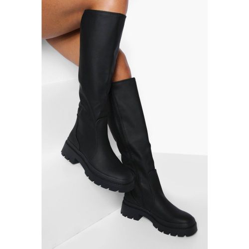 Botas De Caña Alta De Goma, Negro - boohoo - Modalova