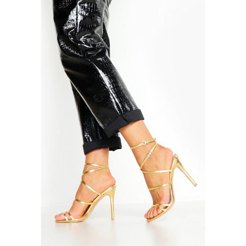 Tacones De Aguja Con Tiras Finas Cruzadas - boohoo - Modalova