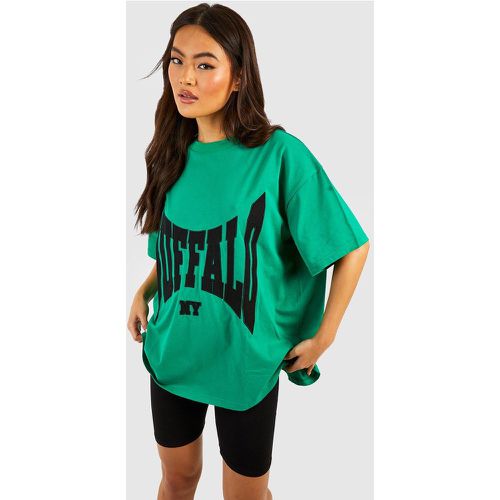 T-shirt oversize con applique Buffalo - boohoo - Modalova