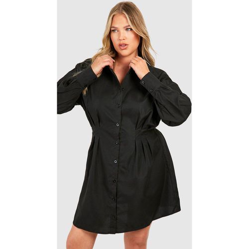 Vestito camicia Plus Size con coulisse in vita - boohoo - Modalova