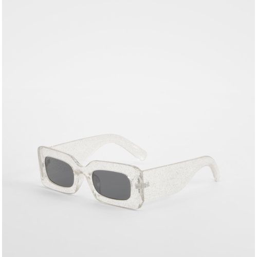 Clear Frame Sunglasses, Blanco - boohoo - Modalova