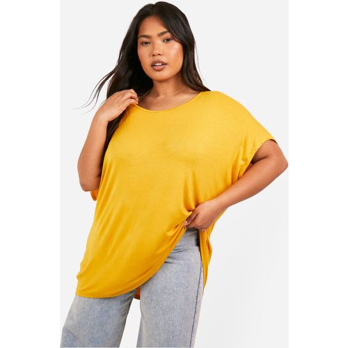 T-shirt Plus Size oversize, Giallo - boohoo - Modalova