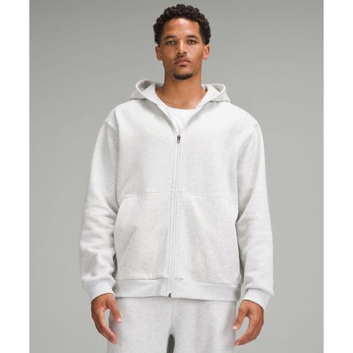 “ Sweat Ã  capuche zippÃ© Steady States â€“ Light Gris/Blanc â€“ Taille L - lululemon - Modalova