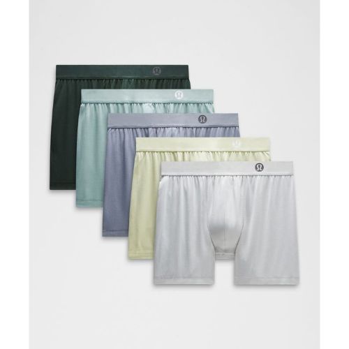 “ Boxer Always In Motion Lot de 5s â€“ 13 cm â€“ Gris/Vert â€“ Taille 2XL - lululemon - Modalova