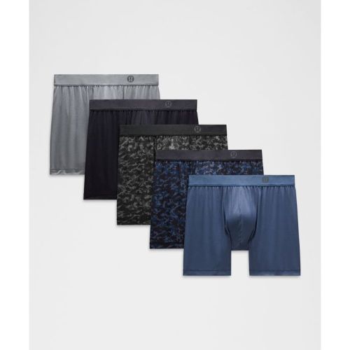 “ Boxer Always In Motion Lot de 5s â€“ 13 cm â€“ Camo/Gris/Noir â€“ Taille L - lululemon - Modalova