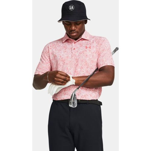 Polo Playoff 3.0 Printed da uomo Coho / Bianco / Coho XXL - Under Armour - Modalova