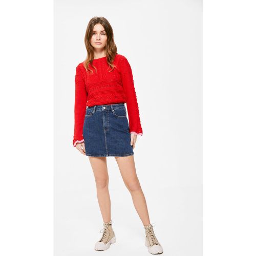 Falda vaquera mini lavado sostenible - Springfield - Modalova