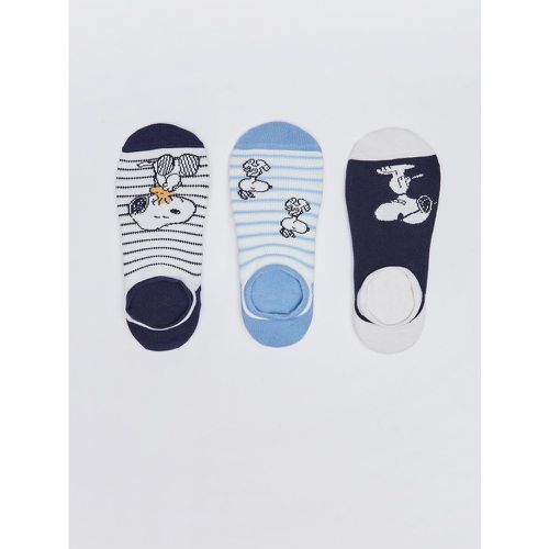 Pack 3 calcetines invisibles algodón snoopy azul - Women'secret - Modalova
