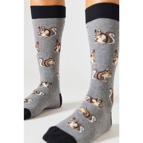 Calcetines altos de algodón orgánico color gris - Besocks - Modalova