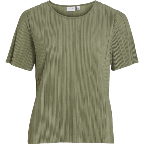 Top manches courtes vert foncé - Vila - Modalova