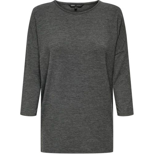 Top col rond manches 3/4 noir Adele - Only - Modalova