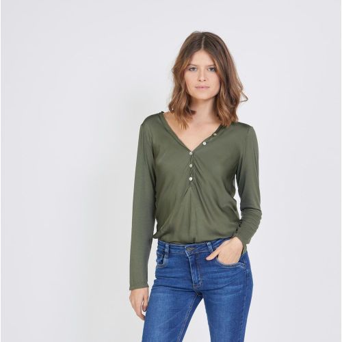 Tee-shirt manches longues mélange soie Jil - 3S. x Le Vestiaire - Modalova