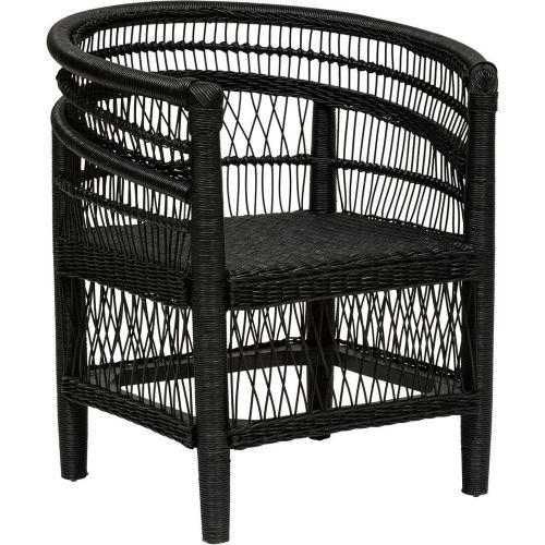 Fauteuil malawi noir MALEVIO - 3S. x Home - Modalova