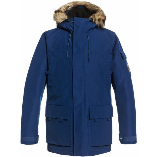 Parka fourrée à capuche bleu fort - Quiksilver - Modalova
