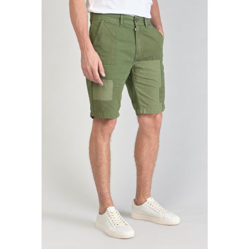 Bermuda short LUBERON vert en coton - Le Temps des Cerises - Modalova