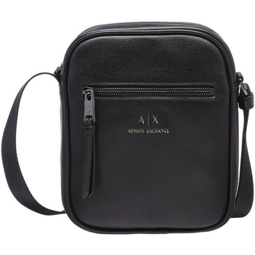 Sac bandoulière synthétique noir - Armani Exchange - Modalova