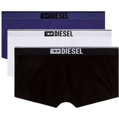 Lot de 3 boxers coton noir/blanc/bleu - Diesel Underwear - Modalova