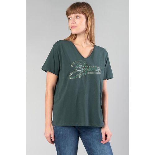 Tee-hirt INK vert en coton - Le Temps des Cerises - Modalova