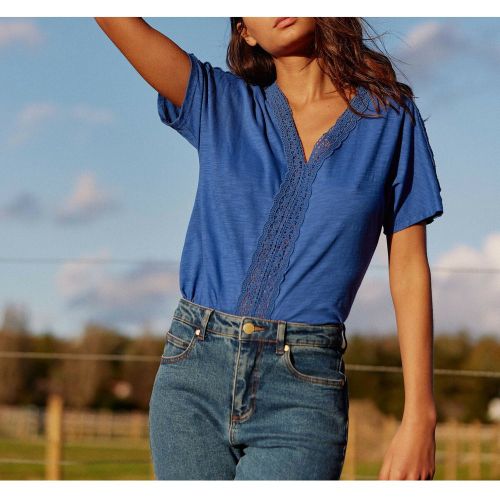 T-shirt TILA bleu en coton - La Petite Etoile - Modalova