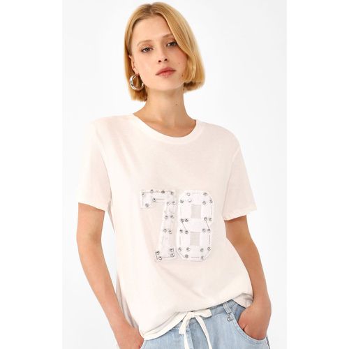 T-shirt fantasia stampata con strass - Dixie - Modalova