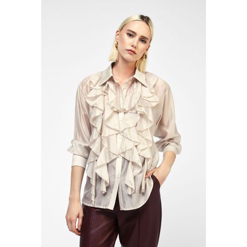 Camicia con ruches e colletto classico - Dixie - Modalova