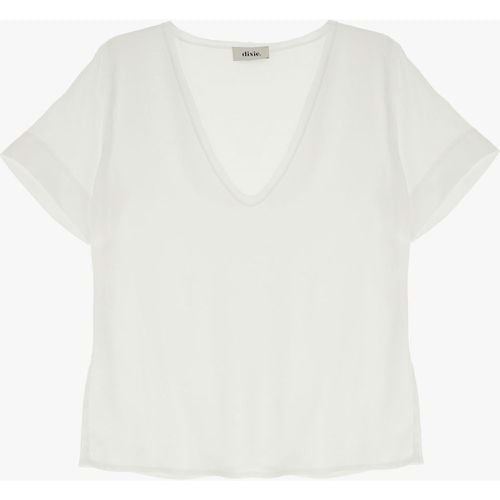 Blusa con scollo a V e maniche corte - Dixie - Modalova