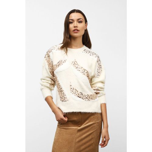 Maglione con motivo astratto e paillettes - Dixie - Modalova