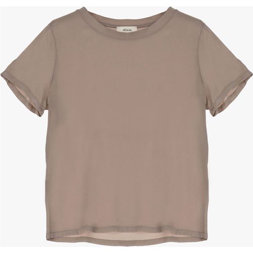 T-shirt effetto seta con scollo tondo - Dixie - Modalova