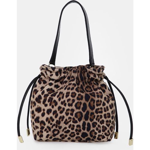 Borsa con stampa animalier e catena - Dixie - Modalova