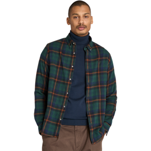 TB0A44XQG821 Chemise en flanelle à carreaux (XL), Casuel, Manche longue, Le coton biologique, Durable - Timberland - Modalova