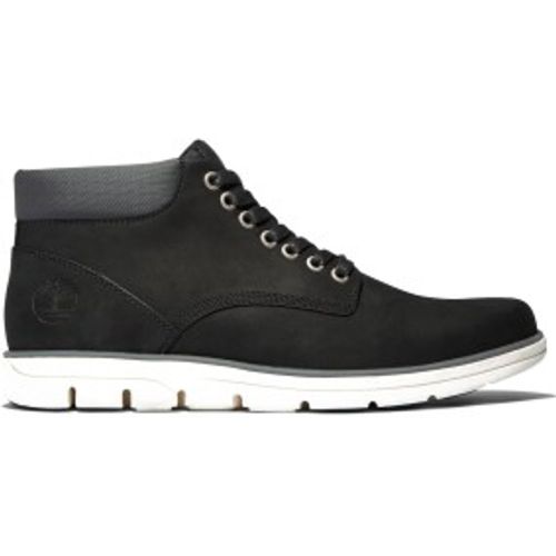 TB0A146Q0011 Bradstreet lace-up mid-top leather trainers (43.5), Cuir, Noir, Plat, Lacets, Casuel - Timberland - Modalova