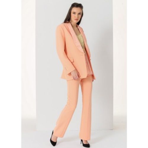 Blazer smoking avec revers en satin (XS), Casuel, Polyester, Manche longue - Victorio & Lucchino, V&L - Modalova