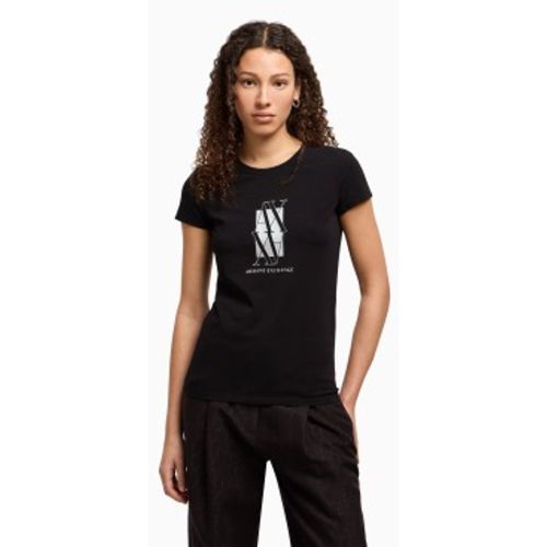 XW000511AF11929UC001 T-shirt slim à manches courtes (L), Casuel, Coton, Manche courte - A|X Armani Exchange - Modalova