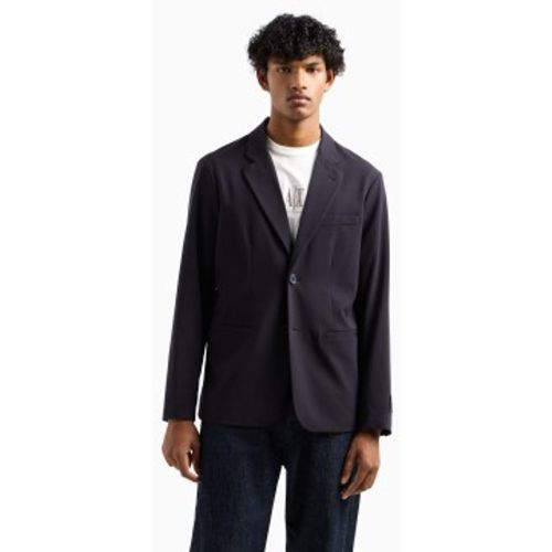 XM000345AF10897UB101 Blazer simple (34), Casuel, Polyester - A|X Armani Exchange - Modalova