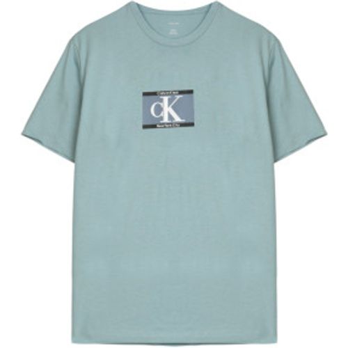 LV04RC854G T-shirt 30s Box Graphic vert (L), Casuel, Coton, Manche courte - Calvin Klein - Modalova