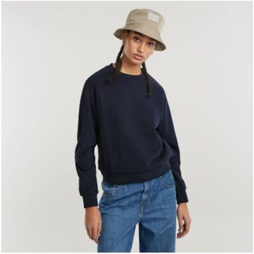 D25045-D589-3873 Sweatshirt Sleeve Construction (XXS), Casuel, Le coton biologique, Durable, Marine - G-Star - Modalova