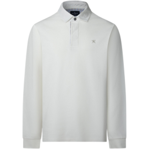 HM5700006 Polo à bordures tissées Rugby (L), Casuel, Coton, Manche longue - Hackett London - Modalova