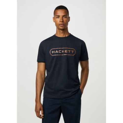 HM5000030 Essential Box T-shirt (L), Casuel, Coton, Manche courte, Marine - Hackett London - Modalova