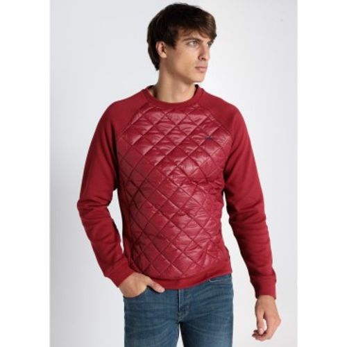 Sweatshirt col rond matelassé sur le devant (S), Casuel, Grenat, Coton, Manche longue - Lois Jeans - Modalova