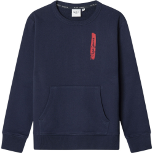 Pour garçon. PB581682 Sweatshirt Jager (16años= 176cm), Casuel, Coton, Marine, mode enfantine - Pepe Jeans - Modalova