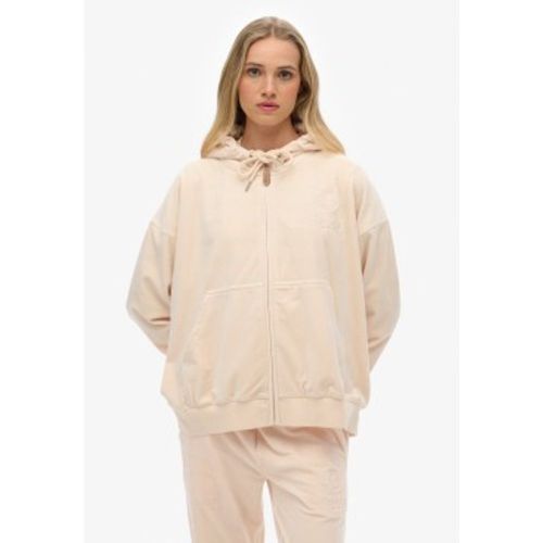 W2012544A Country Club Sweatshirt Velour Ziphood (L), Casuel, Polyester - Superdry - Modalova