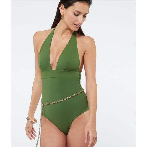 Maillot de bain 1 pièce foulard effet ventre plat - Etam - Modalova