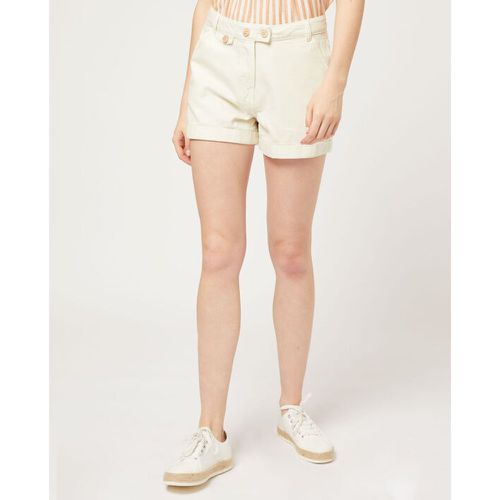 Pantalón corto con pinzas - MARLON - 40 - Ecru - Mujer - Etam - Modalova