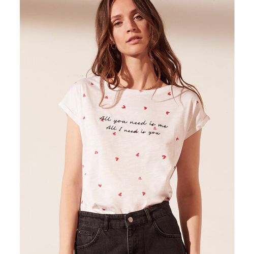 Camiseta estampado corazones - COEUR - M - - Mujer - Etam - Modalova