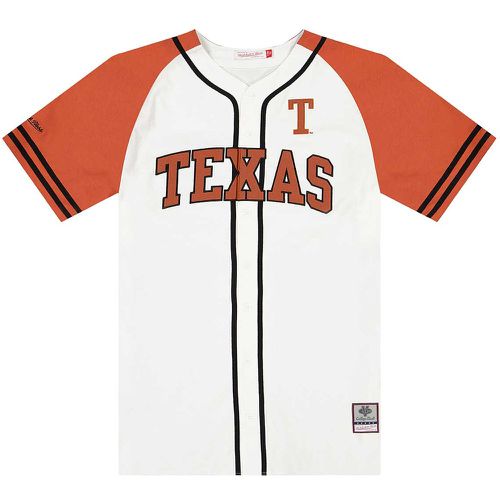 NCAA TEXAS LONGHORNS PRACTICE DAY BASEBALL JERSEY, bianco - Mitchell And Ness - Modalova