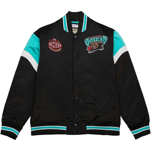 NBA HEAVYWEIGHT SATIN JACKET VANCOUVER GRIZZLIES - Mitchell And Ness - Modalova